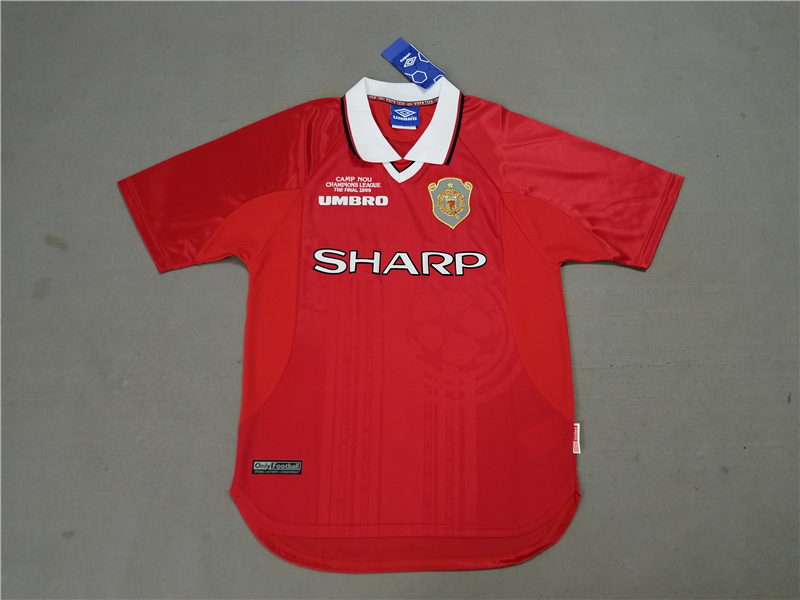 AAA Quality Manchester Utd 1999 UCL Finals Home Jersey